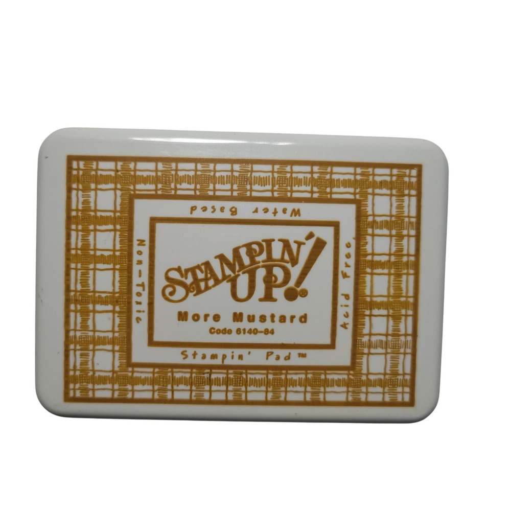 Stampin Up Ink‎ Pad More Mustard Water Based Acid Free Non Toxic Crafting